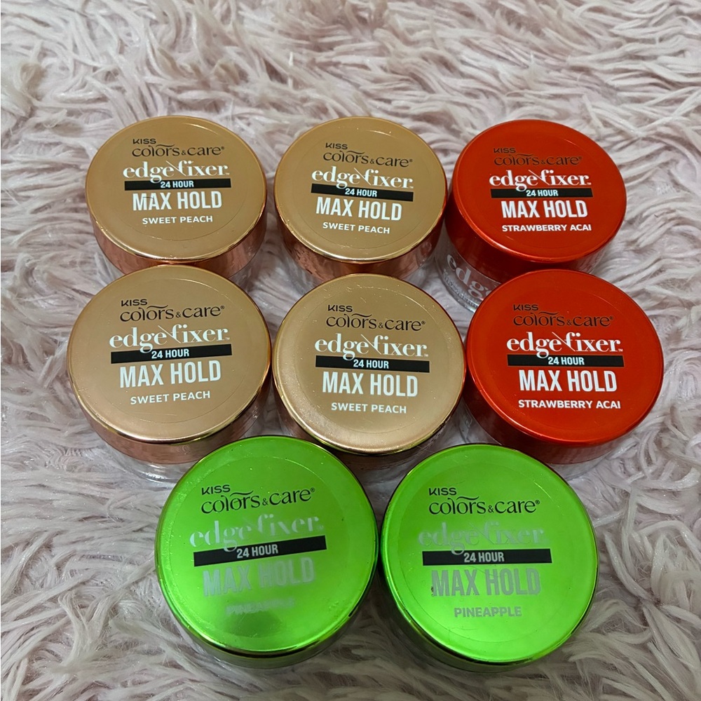 Kiss Edge Fixer Max Hold Trio - Peach, Strawberry, Pineapple